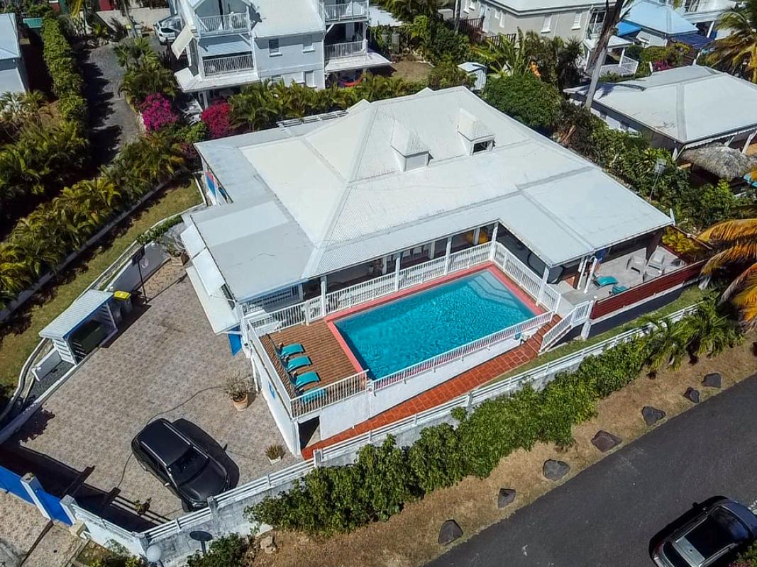 5.Location villa piscine vue mer St François Guadeloupe_Vue ensemble